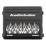 Amplificador Audiobahn 4 Canales Ah4700p Color Negro