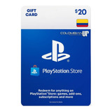 Tarjeta Psn $20 Usd Para Cuenta Colombiana Ps4 - Ps5