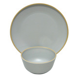 Set De Vajillas Plato/bowl Juego Melamina