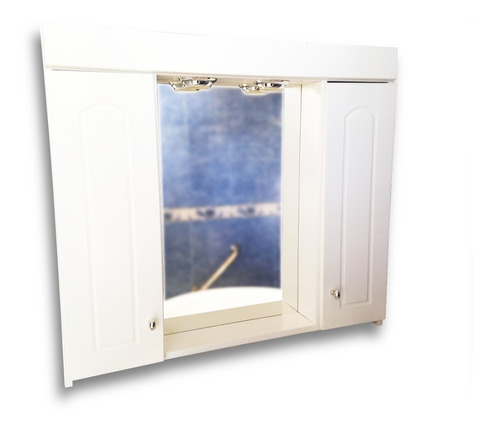 Botiquin Peinador Blanco Laqueado 80x70 Cm Espejo 2 Puertas