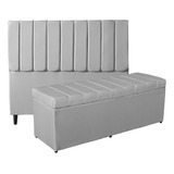 Cabeceira C/baú Para Cama Box Casal - 160 Cm - Várias Cores