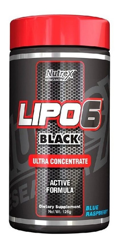 Lipo Black Powder 120 G Nutrex De Frambuesa Azul