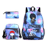 A. Conjunto De Mochila Naruto Sasuke Para Niños Y Niñas, Mod