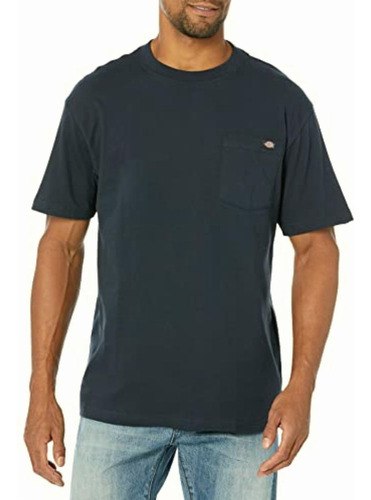 Dickies Men's Short Sleeve Pocket Tee, Dark Navy, Medium