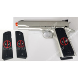 Empunhadura Airsoft 1911 Cabo Deadpool Pistola Gbb Grip Xmen