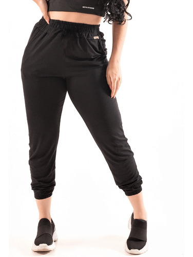 Calça Jogger Feminina Soltinha Lisa Viscolycra Envio 24h