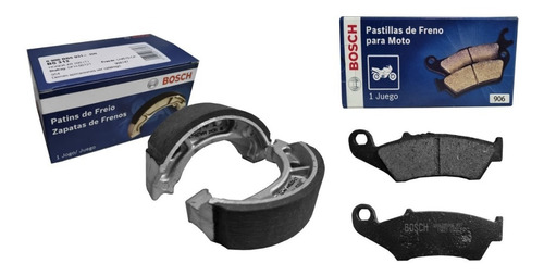 Kit Frenos Bosch Pastilla Zapata Honda Xr 125 150 L Gaona