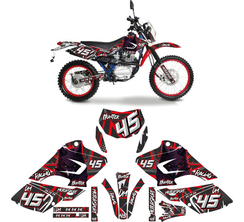 Kit De Graficos Dm 125 Full Body Hunter 45 Rjo