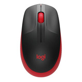 Mouse Sem Fio Logitech M190 Vermelho