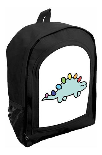 Mochila Negra Nena Nene Jardin/ Preescolar Dinosaurios Ar4