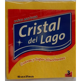 Paño Amarillo Cristal Lago X3  10 Paquetes