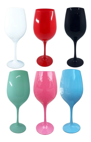 Copa Colores Agua Nadir Barone Vino Copon Vidrio 490ml X1 Un