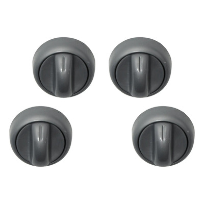 4 Perillas 6mm Grises Para Anafe Domec Nextline | Envío gratis