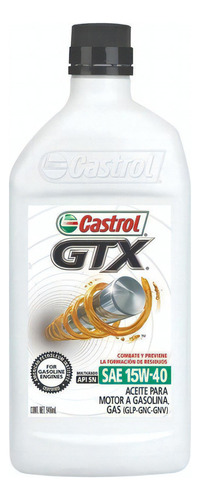 Aceite Mineral Gtx 15w-40 1l Castrol