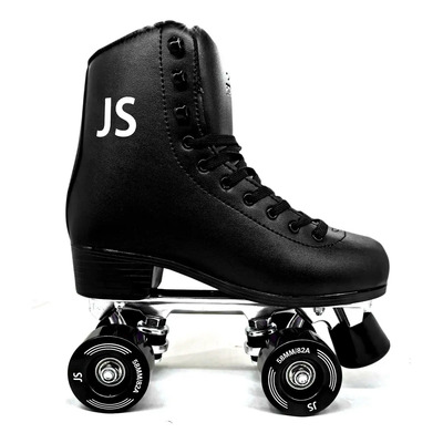 Patines Roller Quads Clásicos 4 Ruedas Paralelo Color JS Roller CS01B negro Talla de los patines 24 Tamaño de las ruedas 58 mm | Meses sin interés