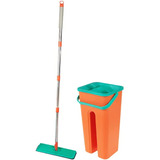 Mop Flat Balde 5 Litros Refis Com Cabo Extensível Inox