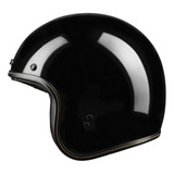 Casco Highway 21 .38 Retro Negro Brilloso LG