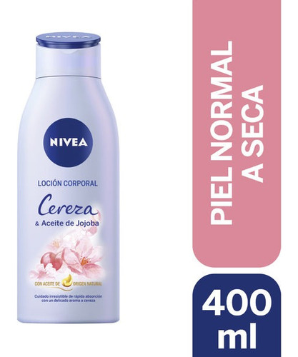 Nivea Locion Corporal Cereza & Aceite De Jojoba 400 Ml