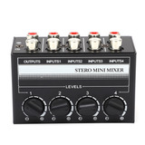 Minicontrolador Pasivo Estéreo Signal Mixer, Hub De 4 Canale