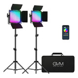 Gvm - Iluminación De Video Rgb, Kit De Luz De Video Led Bico