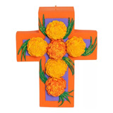 Velas Cruz De Cempasuchil Aromatica Día De Muertos Home Inte