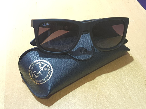 Anteojos Ray Ban Justin 4165 Classic-originales Color Negro