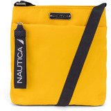 Nautica Diver - Bolso Cruzado Pequeño De Nailon Para Mujer Color Amarillo