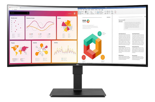 Monitor Wqhd Lcd 34'' LG 34bn77c-b Curvo Gaming Color Negro