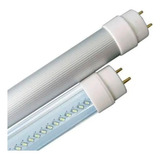 Tubo Led T8 18w 120cm De Largo G13 Cuerpo De Aluminio Ml Color Mica Transparente, Luz Calida, Conexión 1 Lado