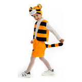 Disfraz De Gato De Peluche Para Niños Con Tigre De Bengala,