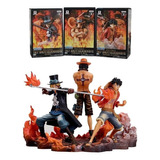 Juego De 3 Figuras De Anime One Piece Dxf Brotherhood