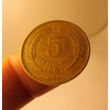 Moneda 5 Centesimos. Chile 1967