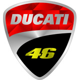 Calcomania Sticker Ducati 46 Valentino Rossi Moto Ss Efx