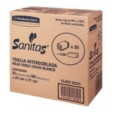 Caja Toalla Interdoblada Sanitas 20 Pack C/100 Hojas 92231