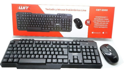 Combo Teclado Y Mouse Inalambrico Wit Cbt-2000