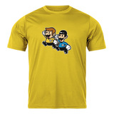 Camiseta Mario E Luigi Star Trek Ótima Qualidade Reforçado