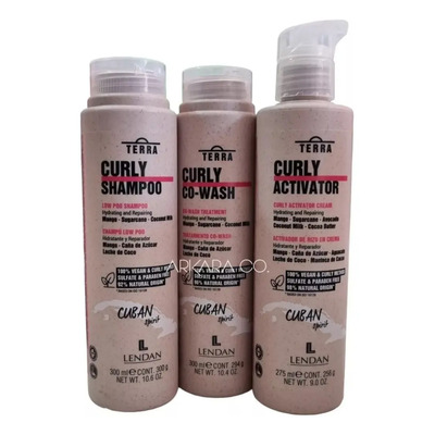 Curly Lendan Shampoo + Acondicionador Co-wash + Activador | Envío gratis