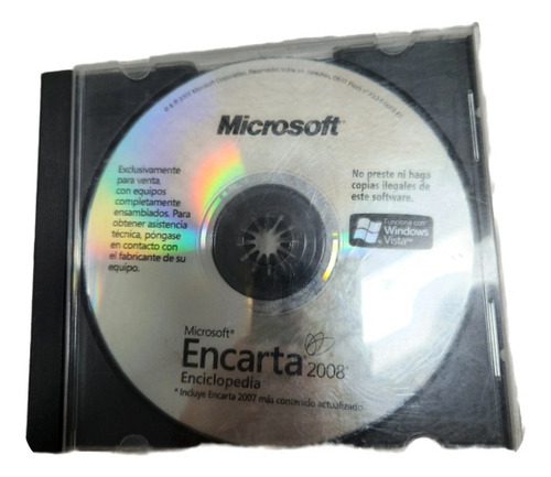 Cd Original Microsoft Encarta 2008
