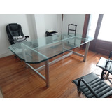 Mesa De Reunión Rectangular De Vidrio - 2.43m X 1.2m