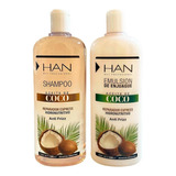 Kit Han Aceite De Coco - Shampoo  + Acondicionador  500 Ml 