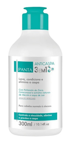 Shampoo Anticaspa 3 Em 1 - 300ml