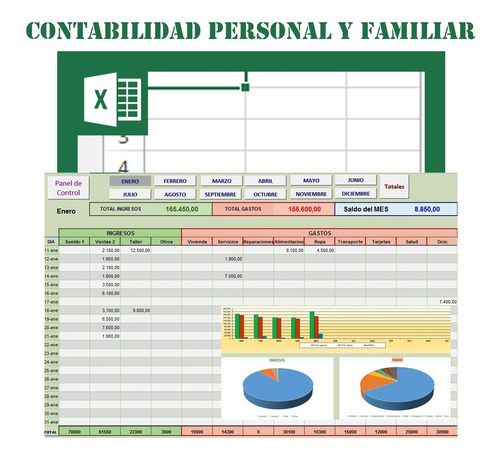 Contabilidad Personal Y Familiar Excel Controle Sus Finanzas