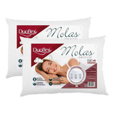 Kit 2 Travesseiros De Molas Cervical 50x70 Duoflex