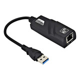 Adaptador Ethernet Usb 3.0 Rj45 Rede Gigabit 10/100/1000cabo