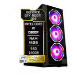 Pc Gamer Fácil Intel I9 10900f 16gb Gtx 1050ti 4gb Ssd 240gb