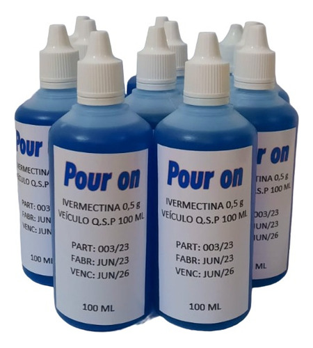 Ivermec Pour On Ivomec Anti Parasita Canários Original 100ml