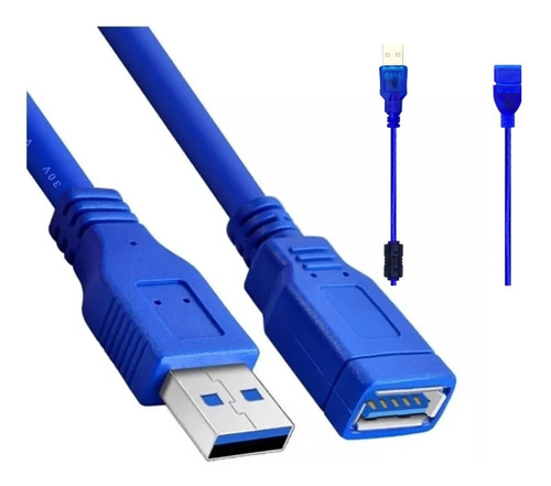 Extension Usb 2.0 Macho/hembra Con Filtro 3 Metros Ful Datos