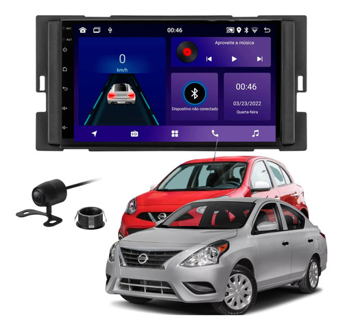 Central Multimidia Android Carplay Nissan March Versa Sentra