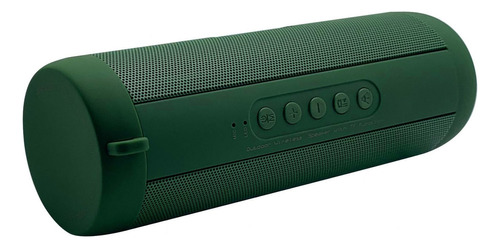 Parlante Bluetooth Impermeable Con Linterna Led Color Verde