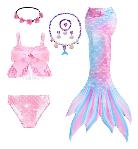 Traje De Baño Sirena Bañador Para Niñas Ropa De Bikini Fiest